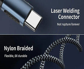 nylon braided usb type c cable